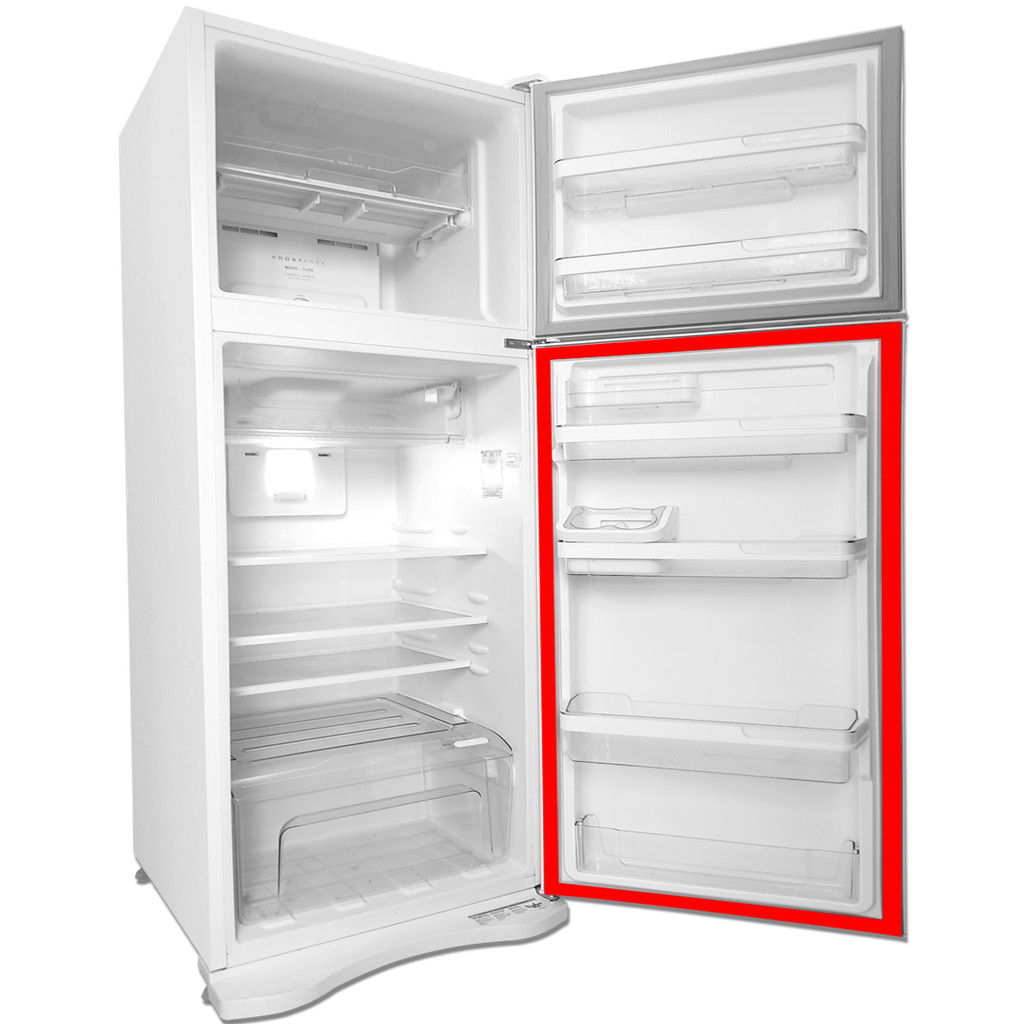 Borracha Geladeira Rcct360 370 Para Continental Copacabana Porta Inferior