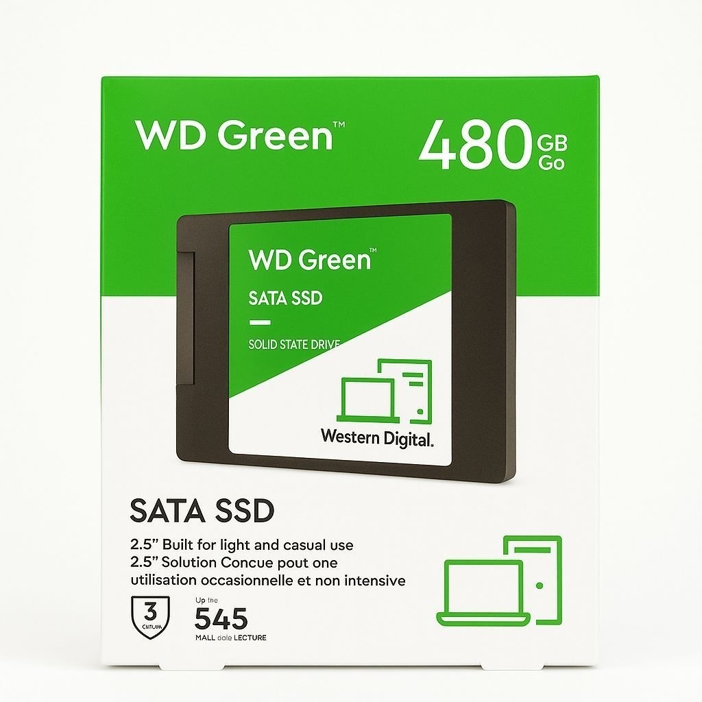 SSD WD Green 480GB INTERNO WESTERN DIGITAL SATA3 WD GREEN WDS480G3G0A 480GB VERDE