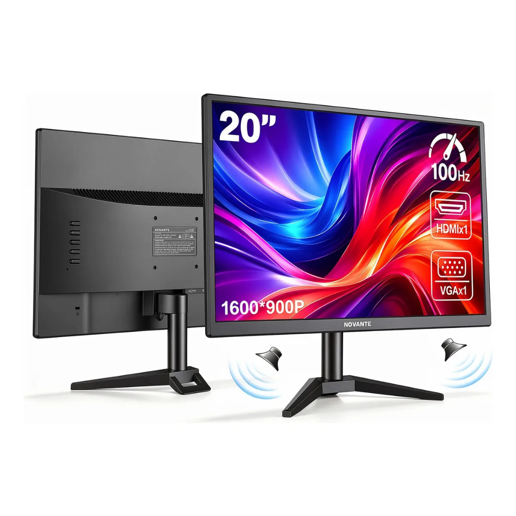 Monitor Gamer NOVANTE 20'' 100HZ Com 1ms e Alto-falante Integrado HDMI Preto
