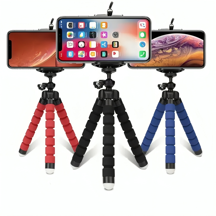 Mini Suporte Tripé De Mesa Escalavel Para Celular Gira 360º Mini Tripé Suporte de Celular Suporte Tripé