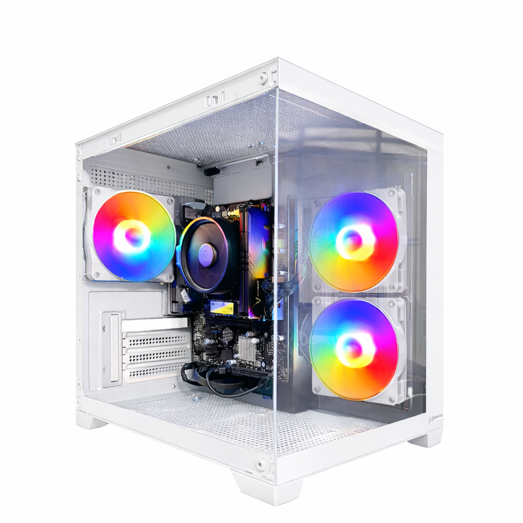 PC GAMER AMD WHITE RYZEN 7 5700G 16GB 3200MHZ NVME 512GB 600W BIVOLT RADEON VEGA 8-