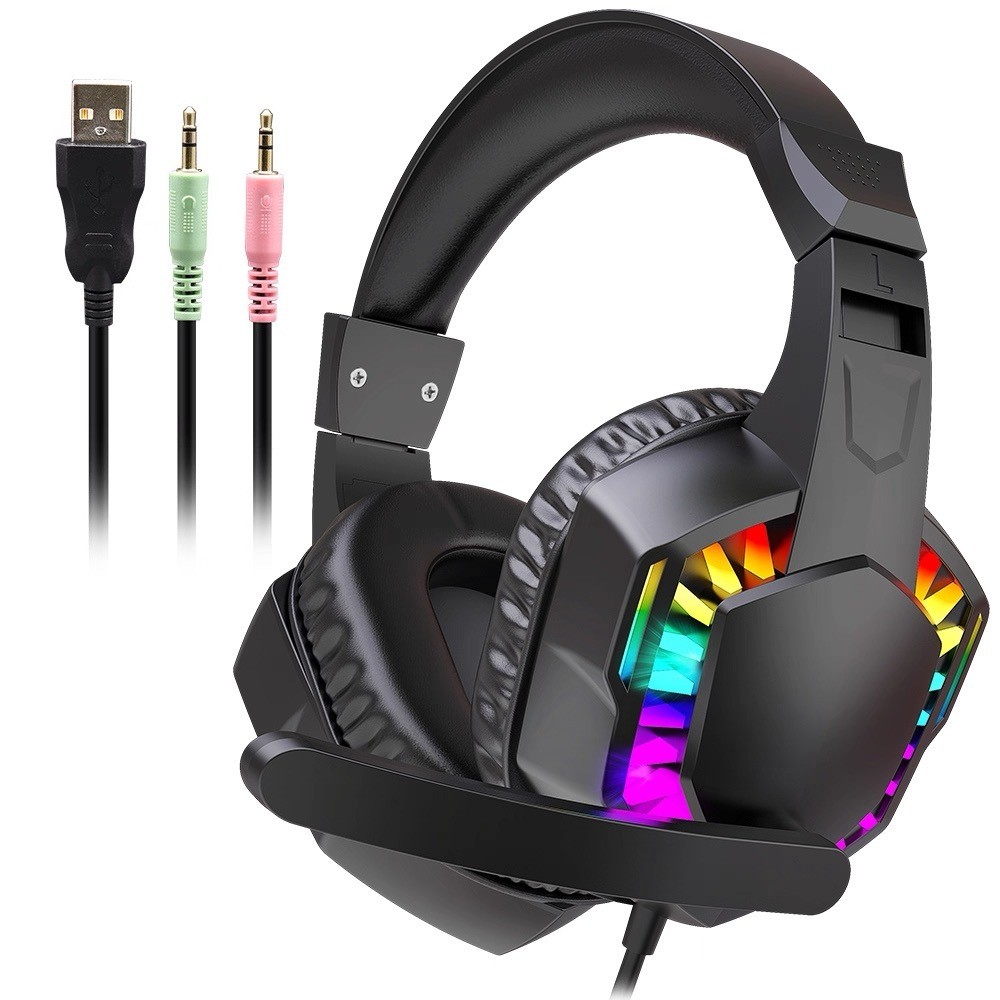 Headset Headphone Fone de ouvido gamer com microfone para PS4 console de jogos Headset Headphone Fone de ouvido gamer com microfone para PS4 console de jogos