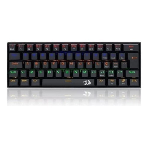 Teclado Redragon Gamer Mecanico Rainbow Switch Red Abnt2