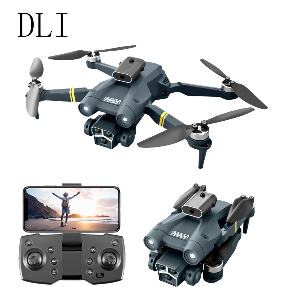 Dli 2024 Novo WIFI FPV Drone Dual Câmera Profissional Fotografia Aérea Altura Retenção RC Quadricóptero