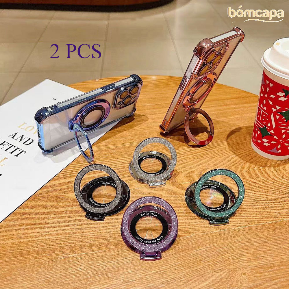 Kit 2 Suporte Para Capa De Celular Brilhante É Comum A Todos Os Estilos De Telefones Celulares KZJ007