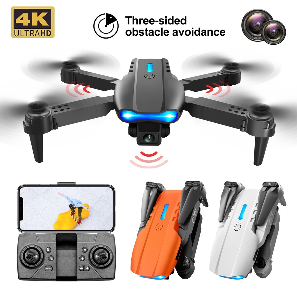 Drone E99 Pro 4K Fotografia Aérea De Alta Definição k3 quadcopter Controle Remoto Aeronaves Laranja