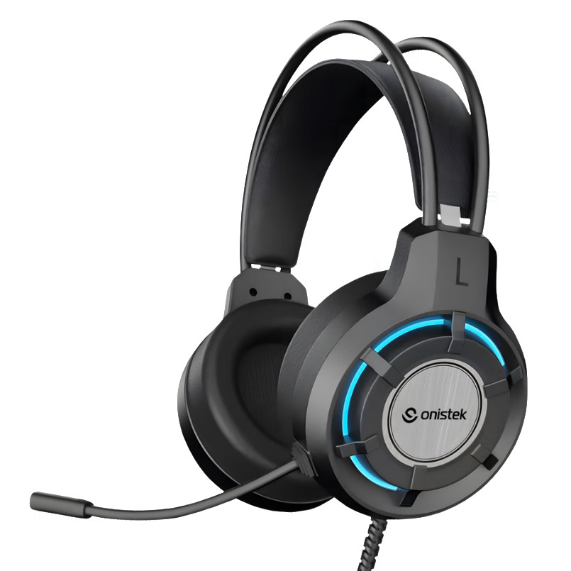Headset Fone Gamer Led RGB Flexível P2 USB FN637 Com Fio Headset Fone Gamer Led RGB Flexível P2 USB FN637 Com Fio