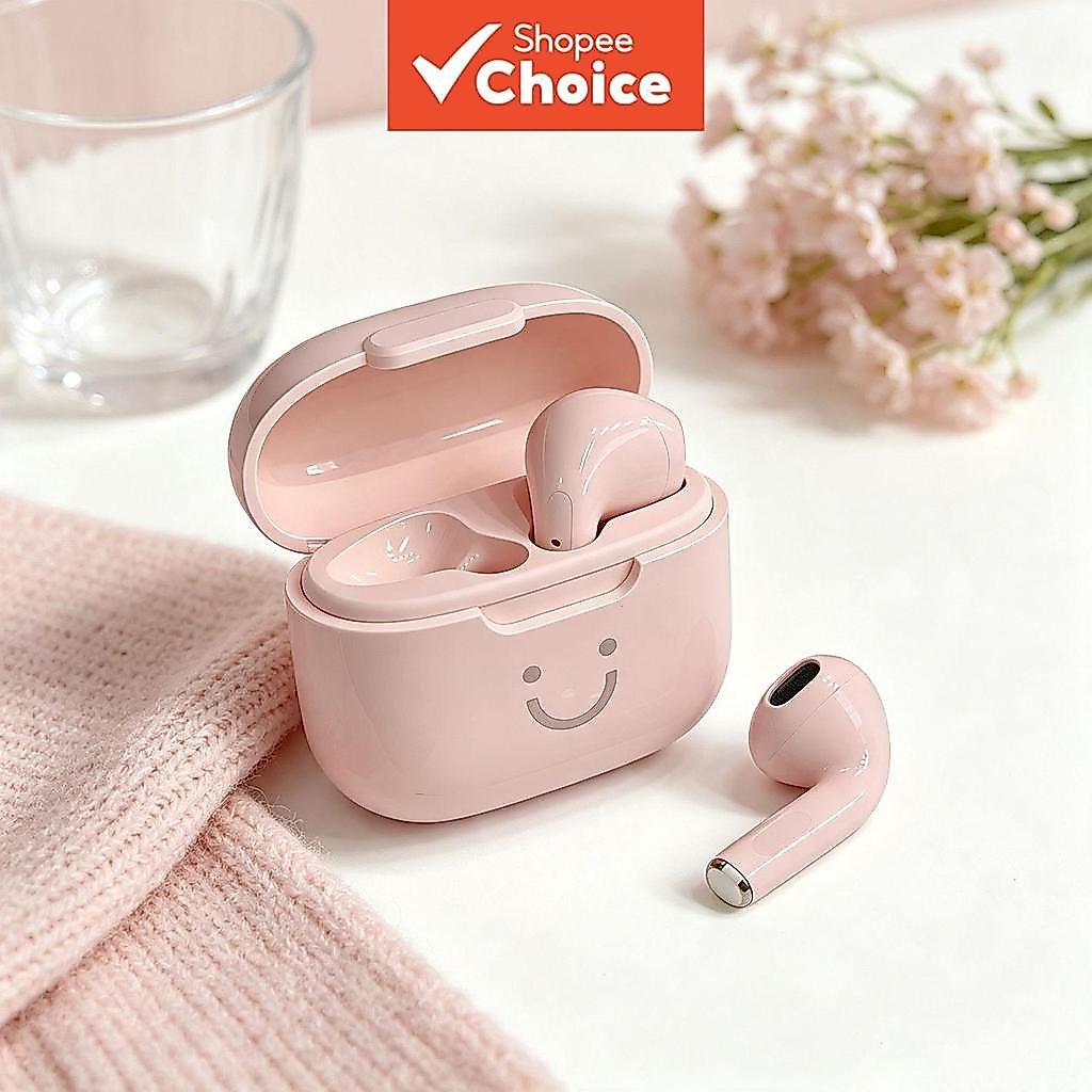 Fones de Ouvido Bluetooth Smiley Kawaii, Fones de Ouvido Sem Fio Pastel Macaron, Fones TWS Leves e Confortáveis para Fones de Ouvido Bluetooth Smiley Kawaii, Fones de Ouvido Sem Fio Pastel Macaron, Fones TWS Leves e Confortáveis para