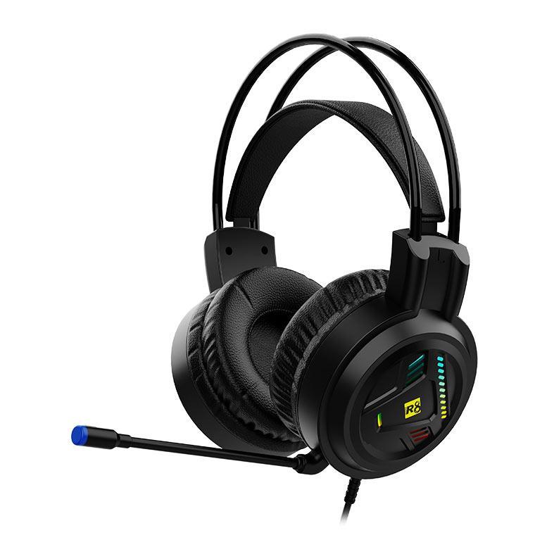 Headset Gamer R8 H05, Drivers 50mm, Preto, R8-H05-RBW