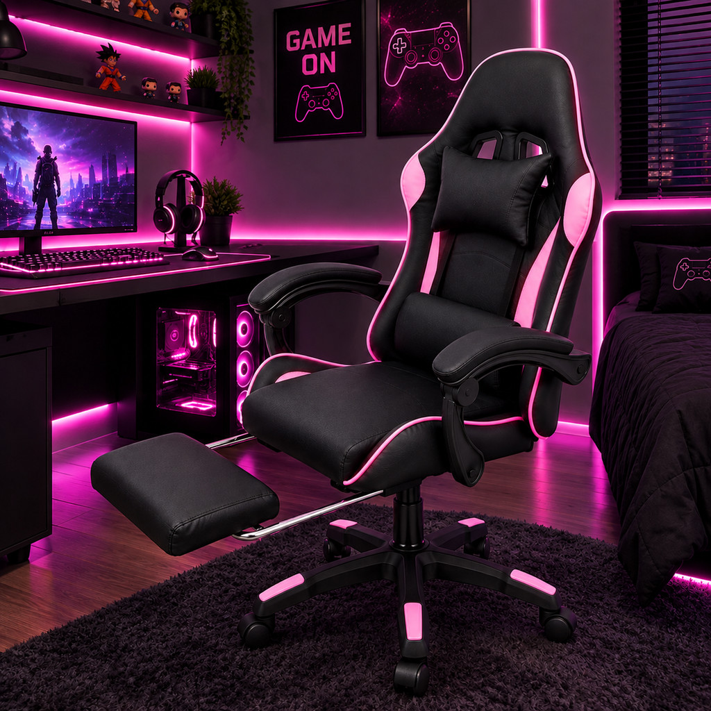 Cadeira Gamer Ergonômica Start Line Best Chair Escritório Giratória e Reclinável até 120kgs