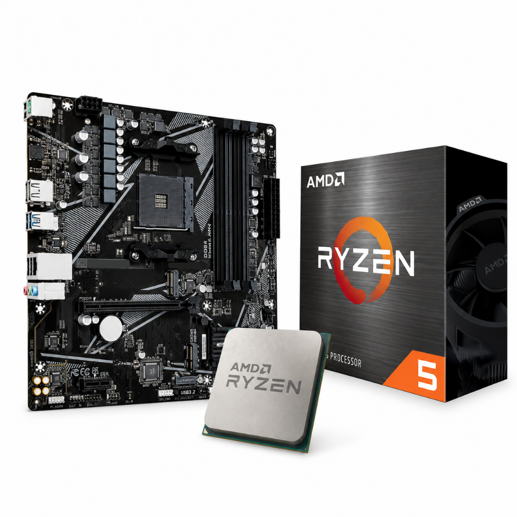 Kit Upgrade AMD Ryzen 5 5500 Placa Mãe B550M DDR4