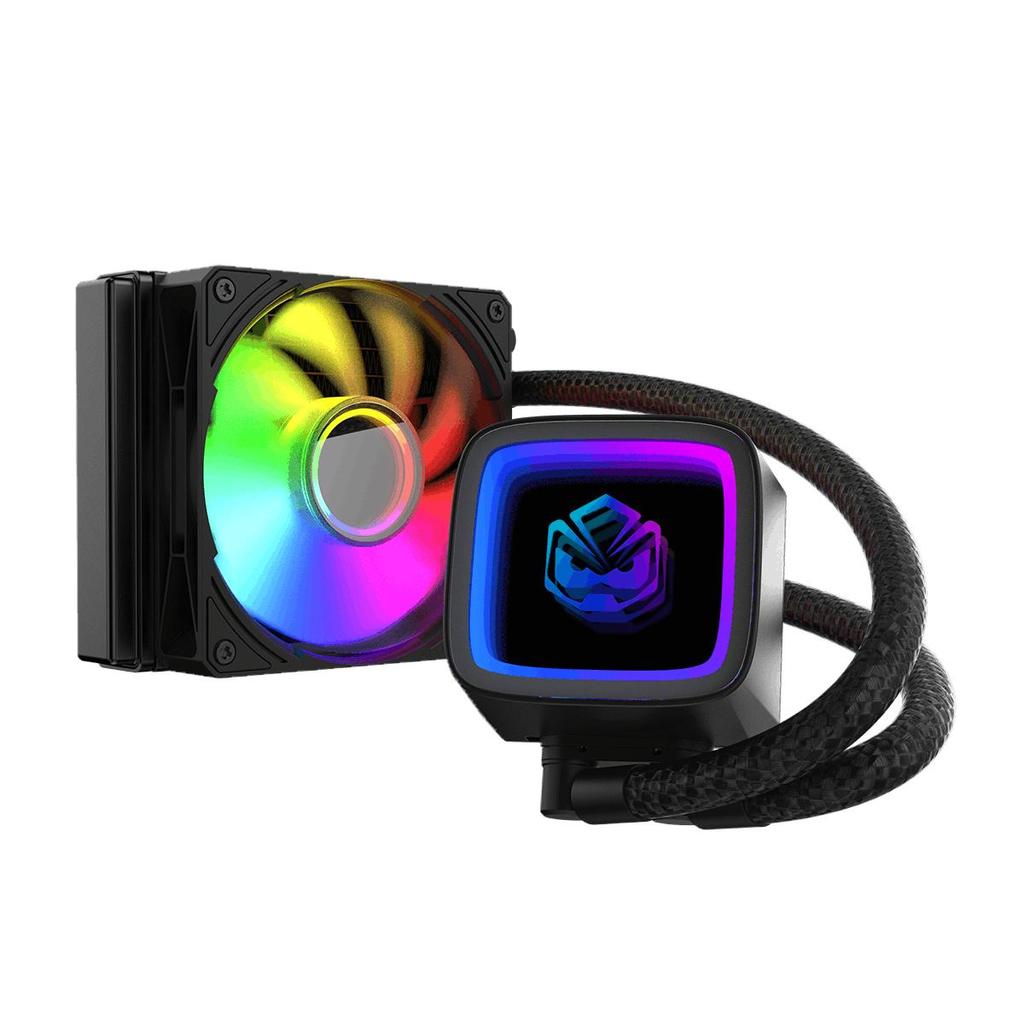 Water Cooler PCYES Tundra Black Vulcan ARGB 120mm Intel Amd - Wctbk120