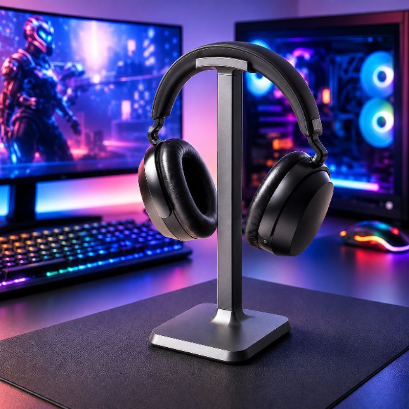 Suporte para Headset Gamer de Mesa | Organizador para Fone de Ouvido | Suporte Universal Headphone