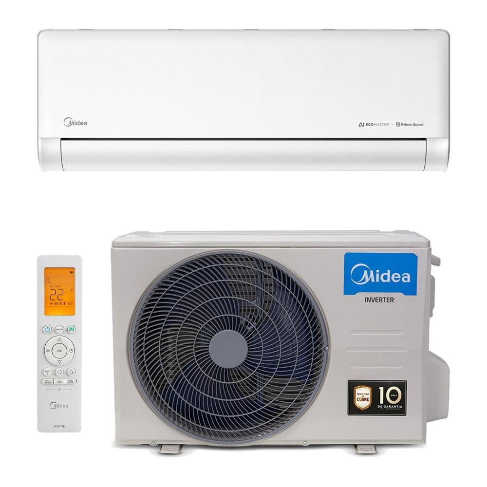 Ar-Condicionado Split Inverter 9000 BTUs 220V Midea AI Ecomaster High Wall Quente e Frio 42EZVQA09M5/38EZVQA09M5