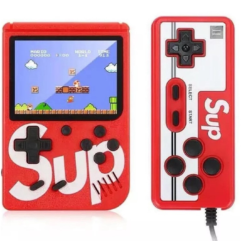 Mini Console de Videogame Portátil com 400 Jogos + 1 Controle para 2 Jogadores 2DGL