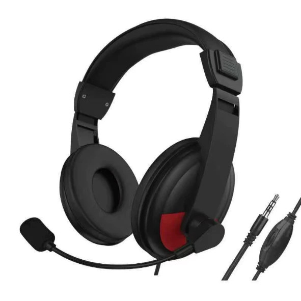 Fone de ouvido Headset Gamer com fio com microfone KAPBOM USB e P2 para PC computador headset videogames