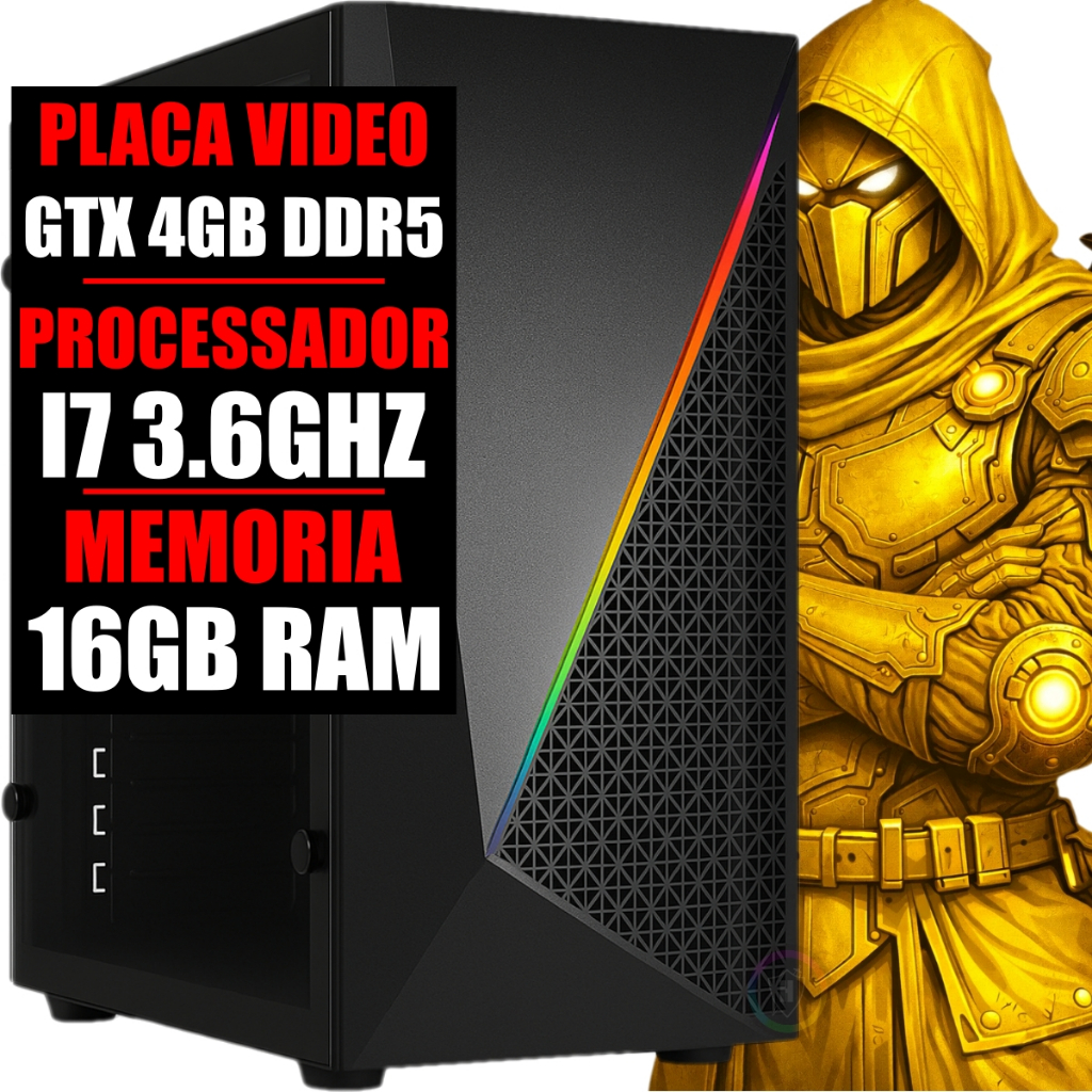 PC GAMER GEFORCE GTX 4GB DDR5, INTEL CORE I7 3.6GHZ, 16GB RAM, SSD 480GB PC GAMER GEFORCE GTX 4GB DDR5, INTEL CORE I7 3.6GHZ, 16GB RAM, SSD 480GB