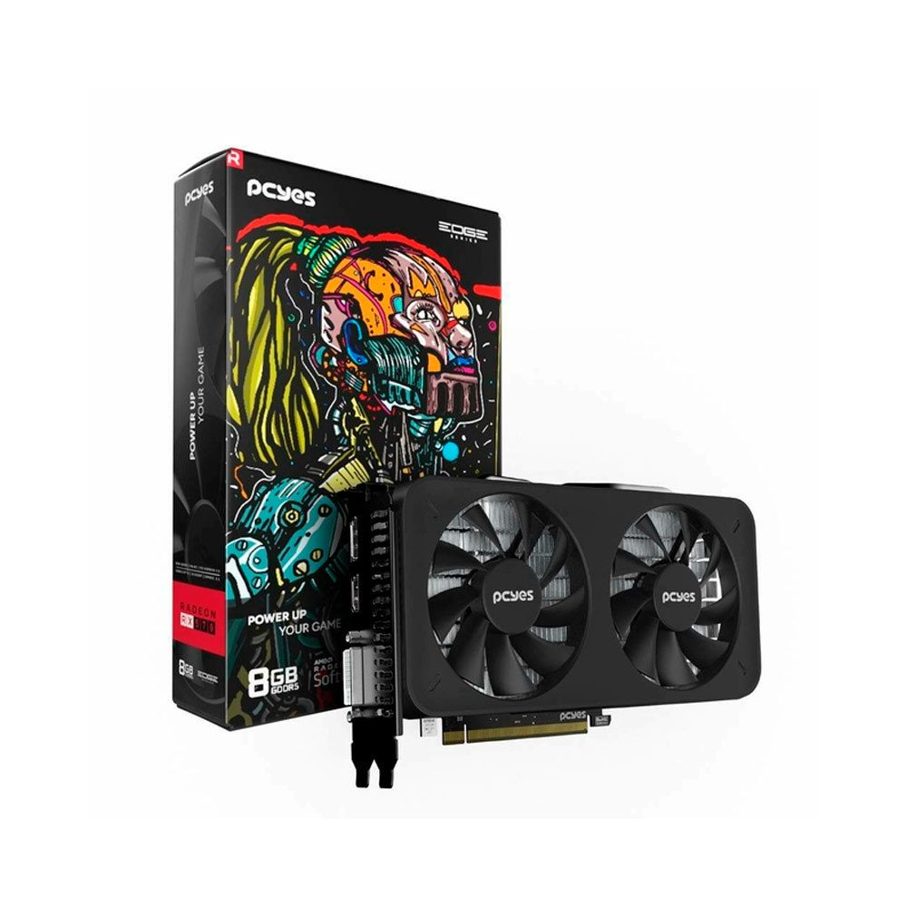 Placa De Video Pcyes Rx 570 8gb Gddr5 256 Bits Dual-fan - Pvex5708gb2f