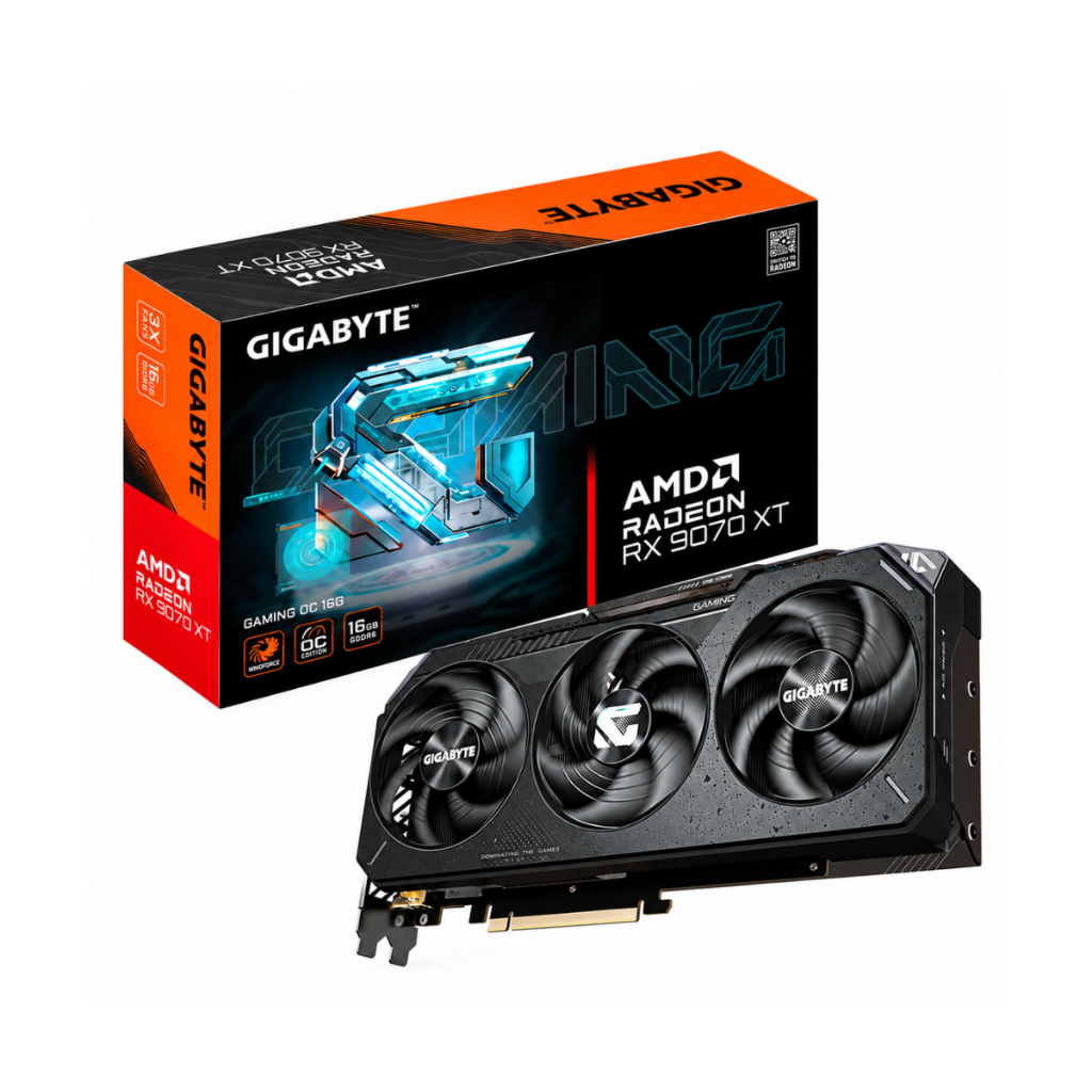 Placa de Vídeo Gigabyte Radeon RX 9070 XT GAMING OC 16GB GDDR6 256 Bits Placa de Vídeo Gigabyte Radeon RX 9070 XT GAMING OC 16GB GDDR6 256 Bits