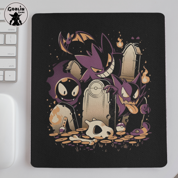 Mousepad Gamer Estampado Pokemon Gengar Tumba Nerd Geek Mouse Pad PC Gamer Presente Criativo