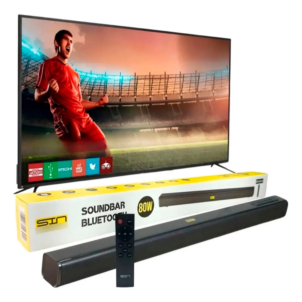 Caixa De Som Bluetooth Soundbar Home Theater Para Smart Tv HDMI RCA e P2 Pronta Entrega Bleutooth
