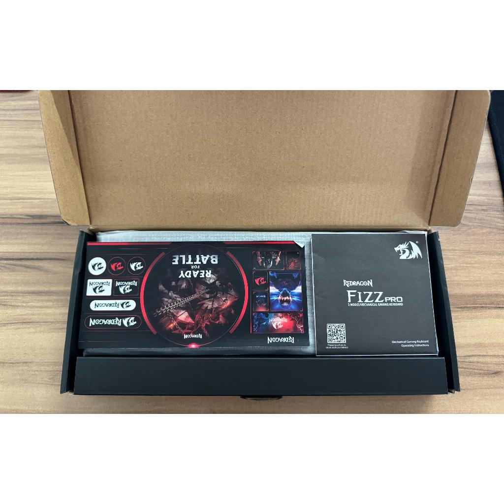 Teclado Sem fio Mecânico Gamer Redragon Fizz PRO RGB, Preto (Refurbished)