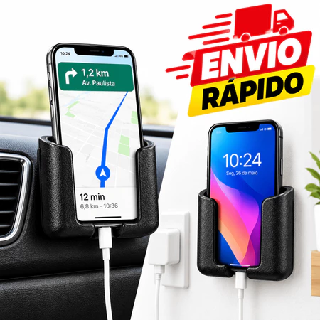 Suporte para Celular Adesivo Para Carro Veicular Universal Fixação Painel GPS Smartphone Automotivo Ajustável