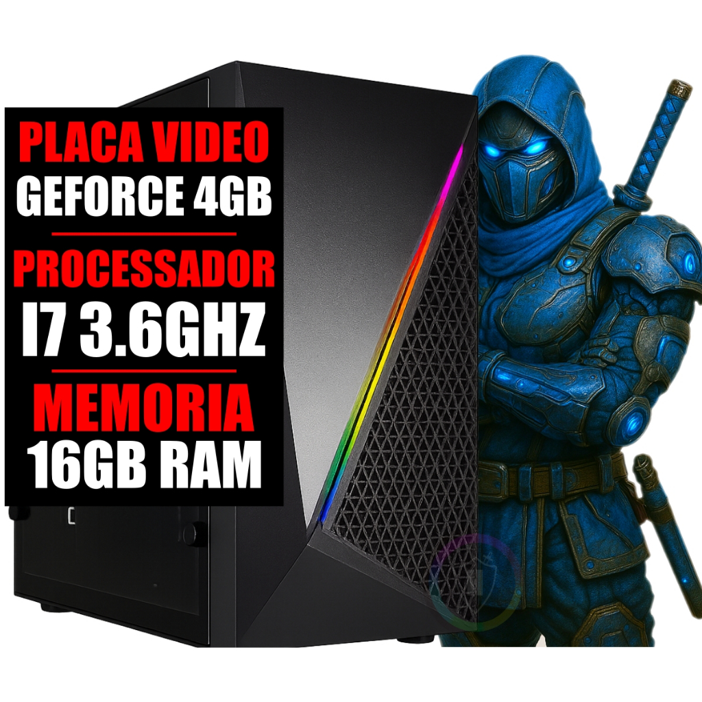 Pc Gamer Intel Core I7 / Placa Video GeForce 4Gb / 16gb Ram / Ssd 480gb Pc Gamer Intel Core I7 / Placa Video GeForce 4Gb / 16gb Ram / Ssd 480gb
