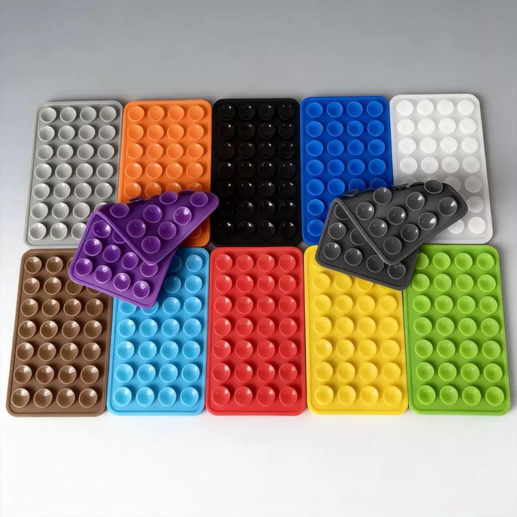Suporte Adesivo PARA CELULAR SMARTPHONE de Silicone com Ventosa para Celular Reforçado Rosa Claro