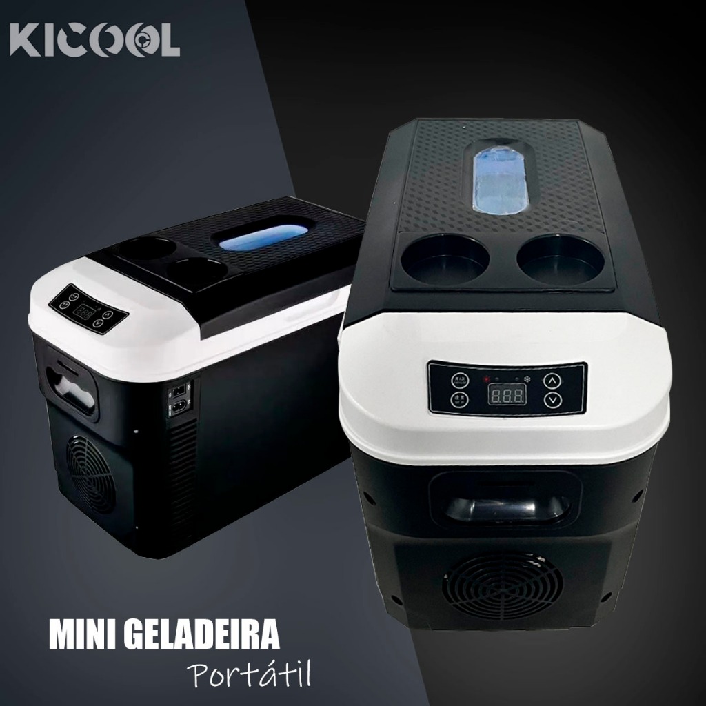 Mini Geladeira Portátil Para Carro Trailler 12/24v 28 Litros