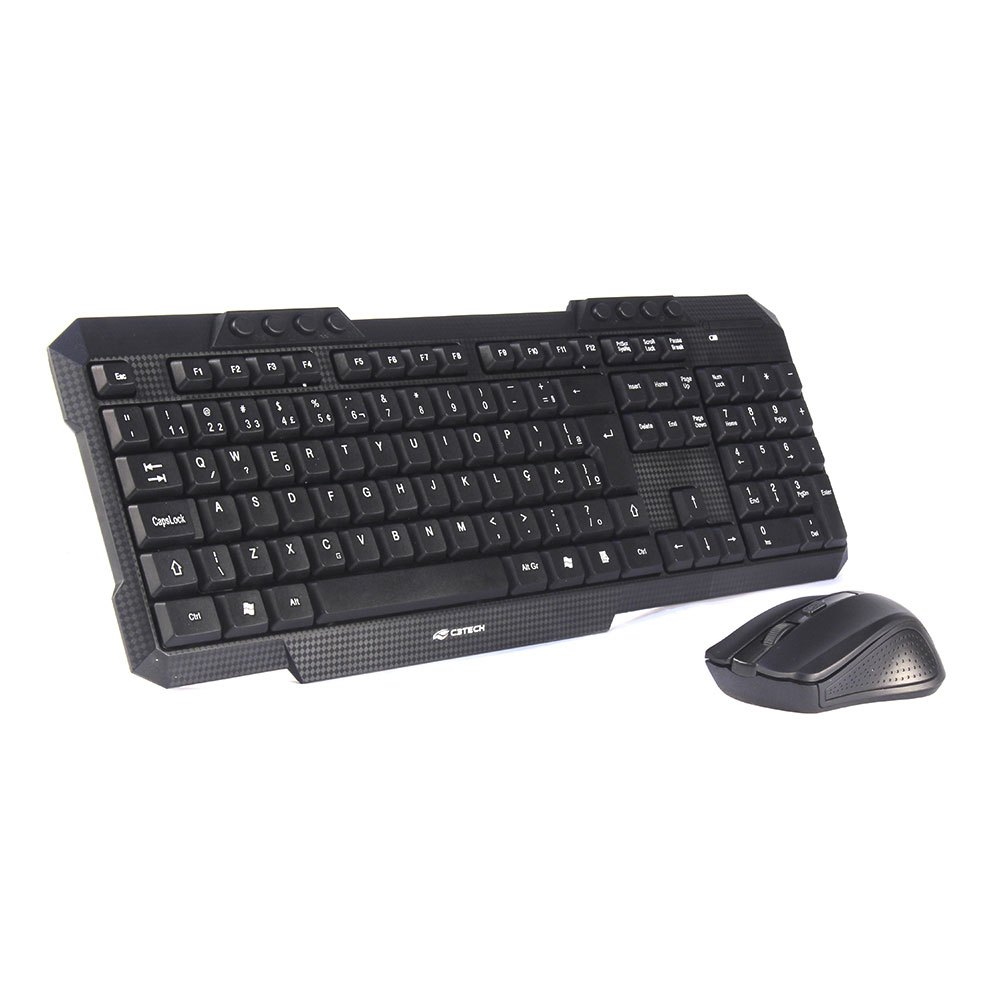 Kit Teclado e Mouse Sem Fio K-W10BK C3Tech Kit Teclado e Mouse Sem Fio K-W10BK C3Tech