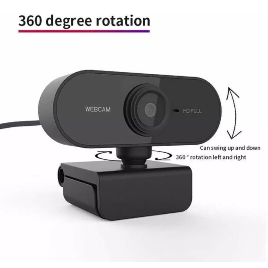 Webcam Câmera Computador Full HD 1080x1920p 2MP USB Plug Play Microfone Embutido Webcam Câmera Computador Full HD 1080x1920p 2MP USB Plug Play Microfone Embutido