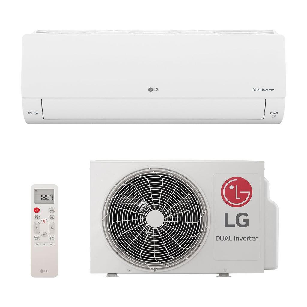 Ar-Condicionado Split Inverter 9000 BTUs 220V LG Dual Inverter Voice Só Frio S3-Q09AA31F