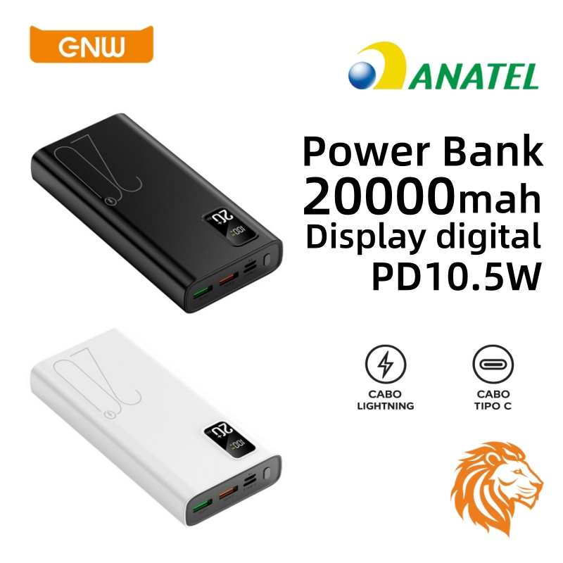 Power Bank Carregador Portátil A32 10000mAh e A33 20000mAh - 22.5W PD 18W Turbo Carga Rápida Universal Power Bank Carregador Portátil A32 10000mAh e A33 20000mAh - 22.5W PD 18W Turbo Carga Rápida Universal