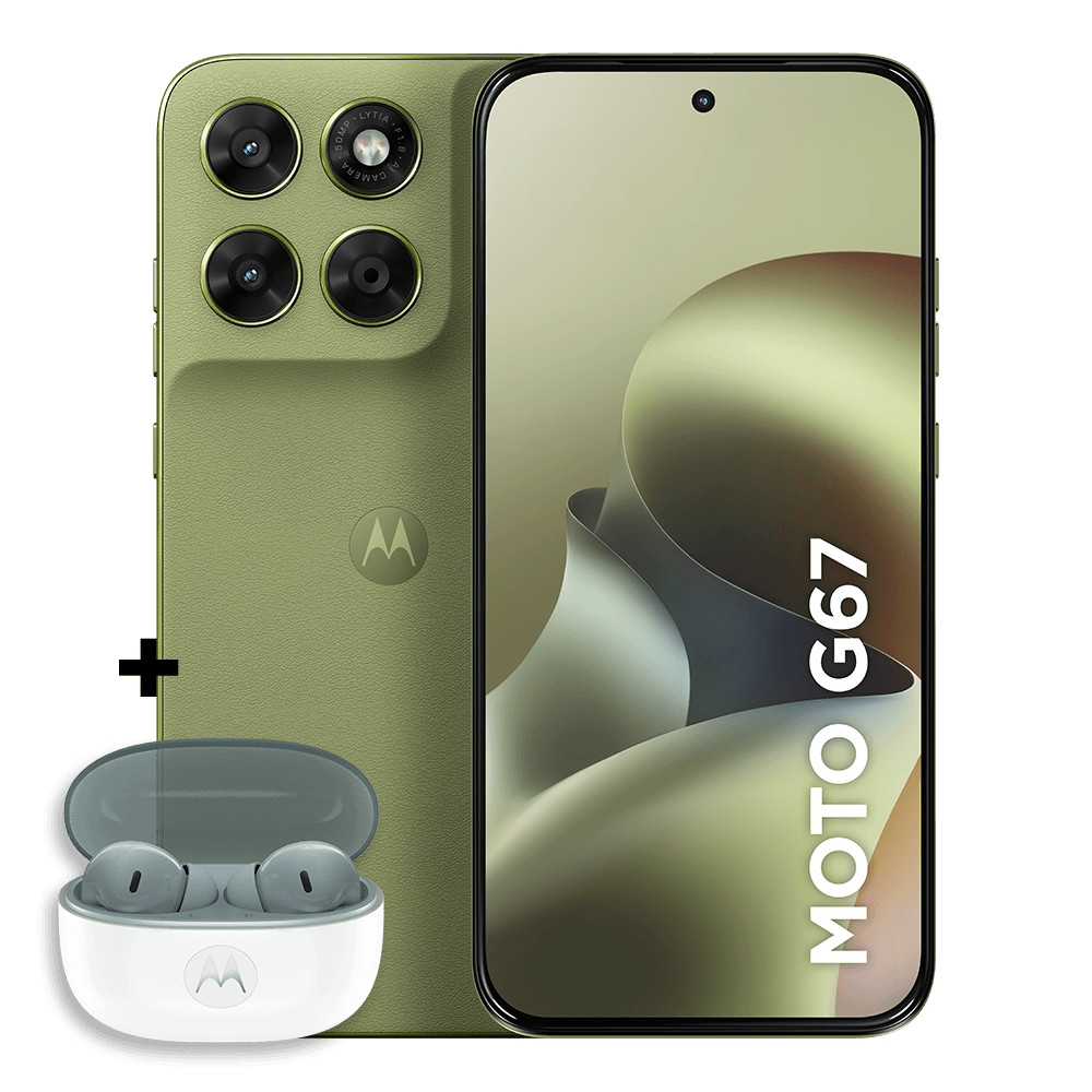 Kit Smartphone Motorola Moto g67 5G 256GB + Moto Buds 2