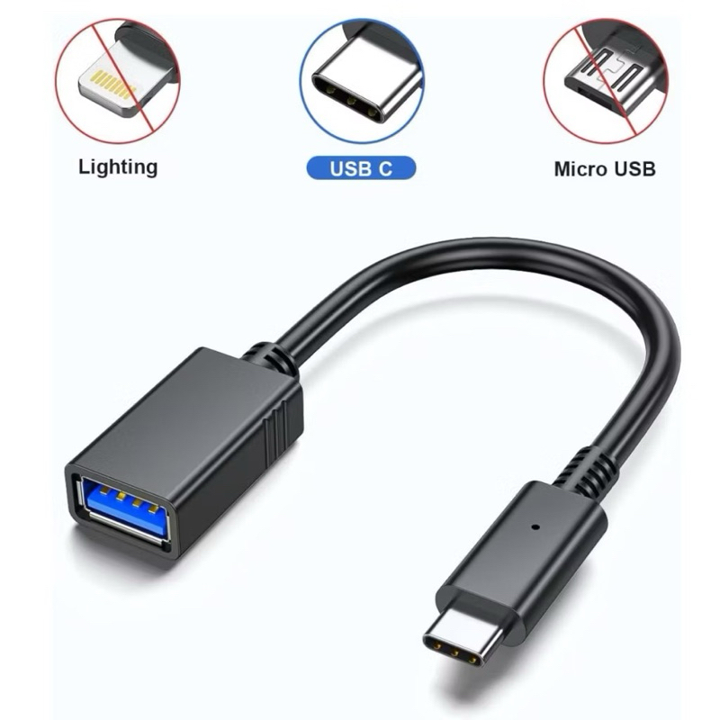 3.0 Cabo Adaptador OTG USB para Tipo C Mouse Teclado Pendrive