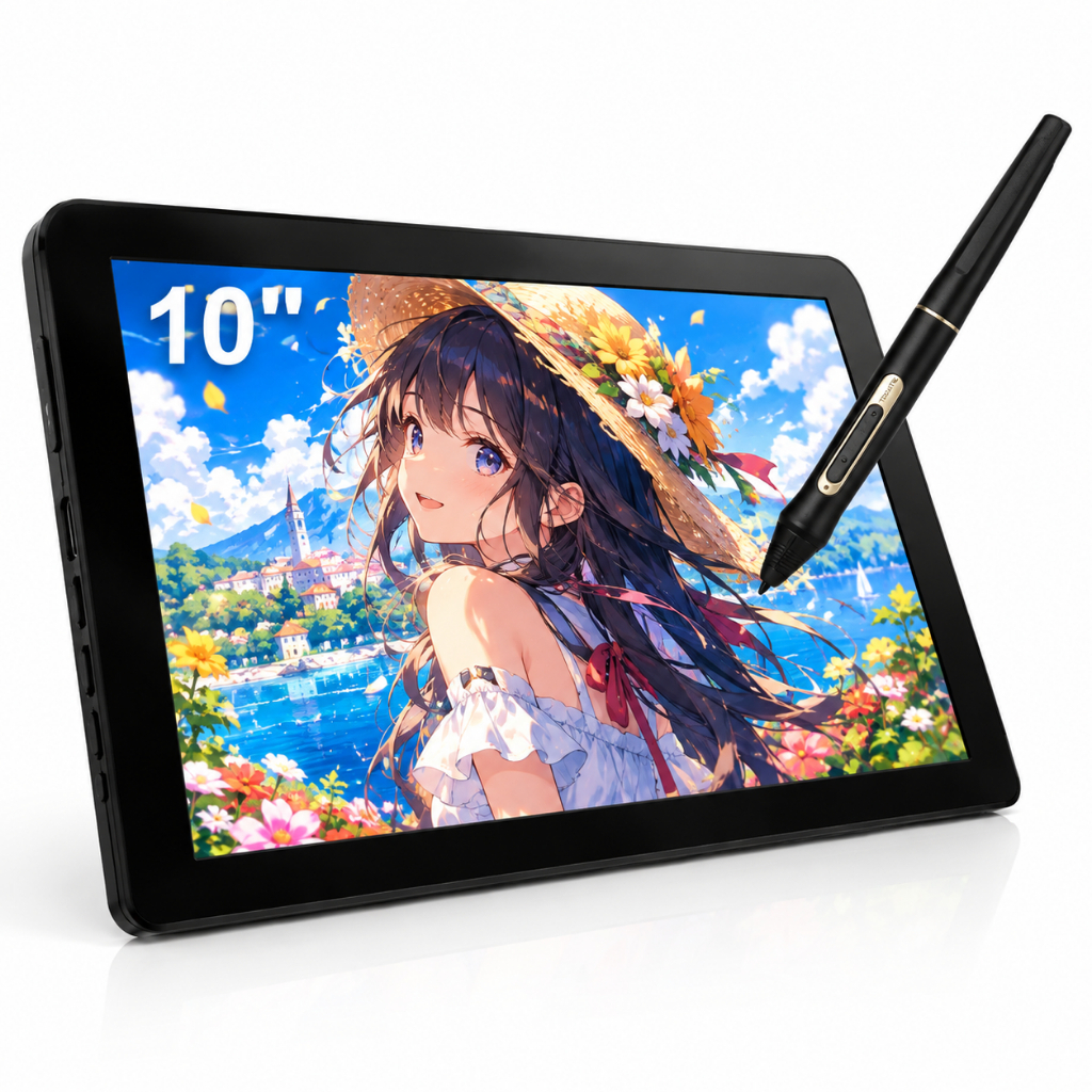 Mesa Digitalizadora para Desenho Profissional 10.1" USB 16.384 Níveis Caneta Slim Windows Mac