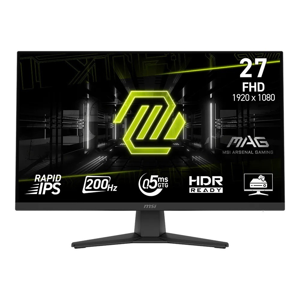 Monitor Gamer MSI MAG 274F, 27'', Full HD, Rapid IPS, 200Hz, 0.5ms - 9S6-3CE41H-004
