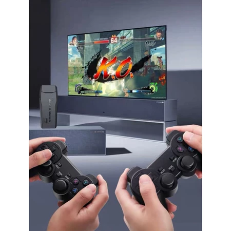 Videogame Stick 10mil+jogos 2 Controles Sem Fio Console Original Portatil Jogos Retro Antigo