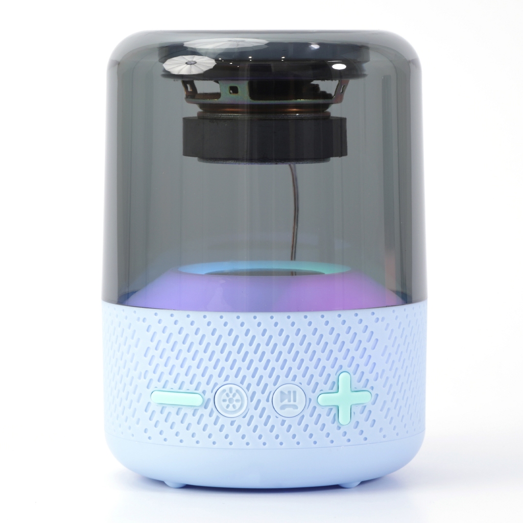 Caixa de Som Bluetooth Portátil com Luzes RGB e Som Potente Bateria Recarregável Design Moderno