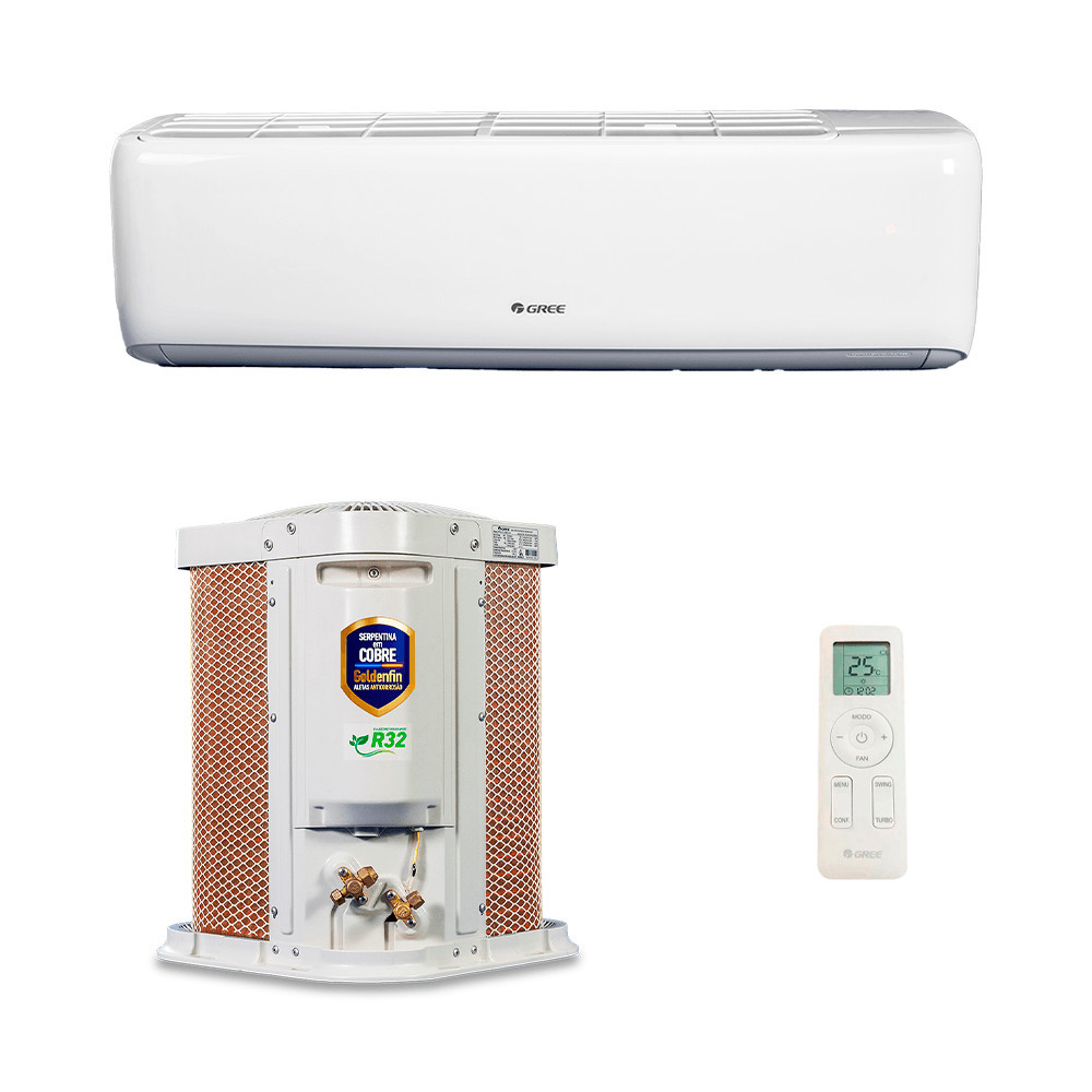 Ar Condicionado Split Hi Wall Gree G-Top Auto Inverter 24.000 Btus Frio 220v R-32