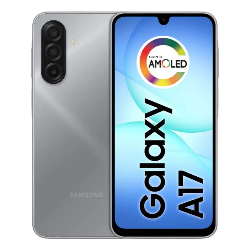 Smartphone Samsung Galaxy A17 4G 4GB RAM 128GB RAM NFC Tela 6,7" Super AMOLED Câmera 50MP Cinza