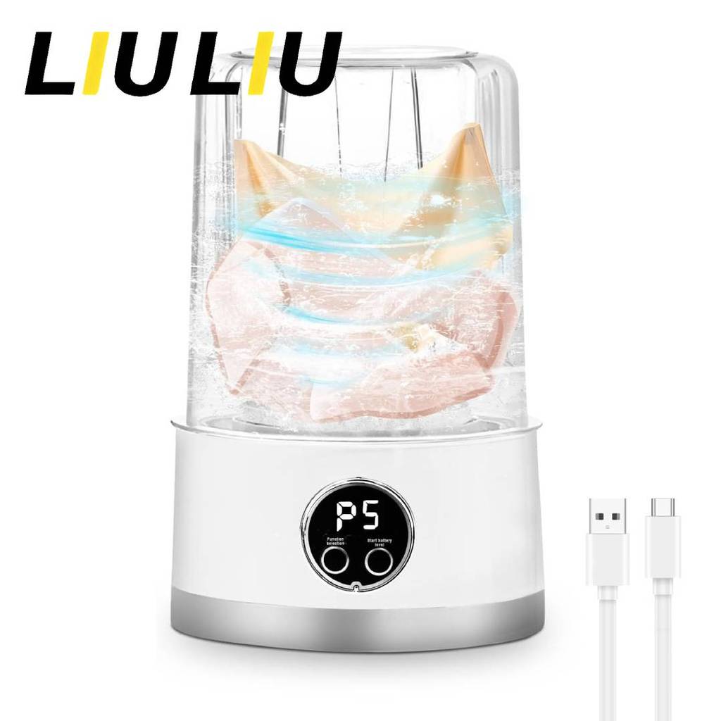 Mini Máquina de Lavar Portátil 1000ml – USB, Ideal para Roupas Íntimas, Meias e Delicadas