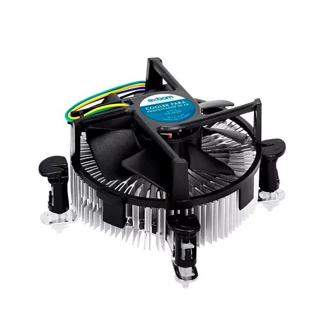 COOLER FAN PROCESSADOR CPU LGA 775/1151/1155/1156/1150 (CP-M20) EXBOM COOLER FAN PROCESSADOR CPU LGA 775/1151/1155/1156/1150 (CP-M20) EXBOM