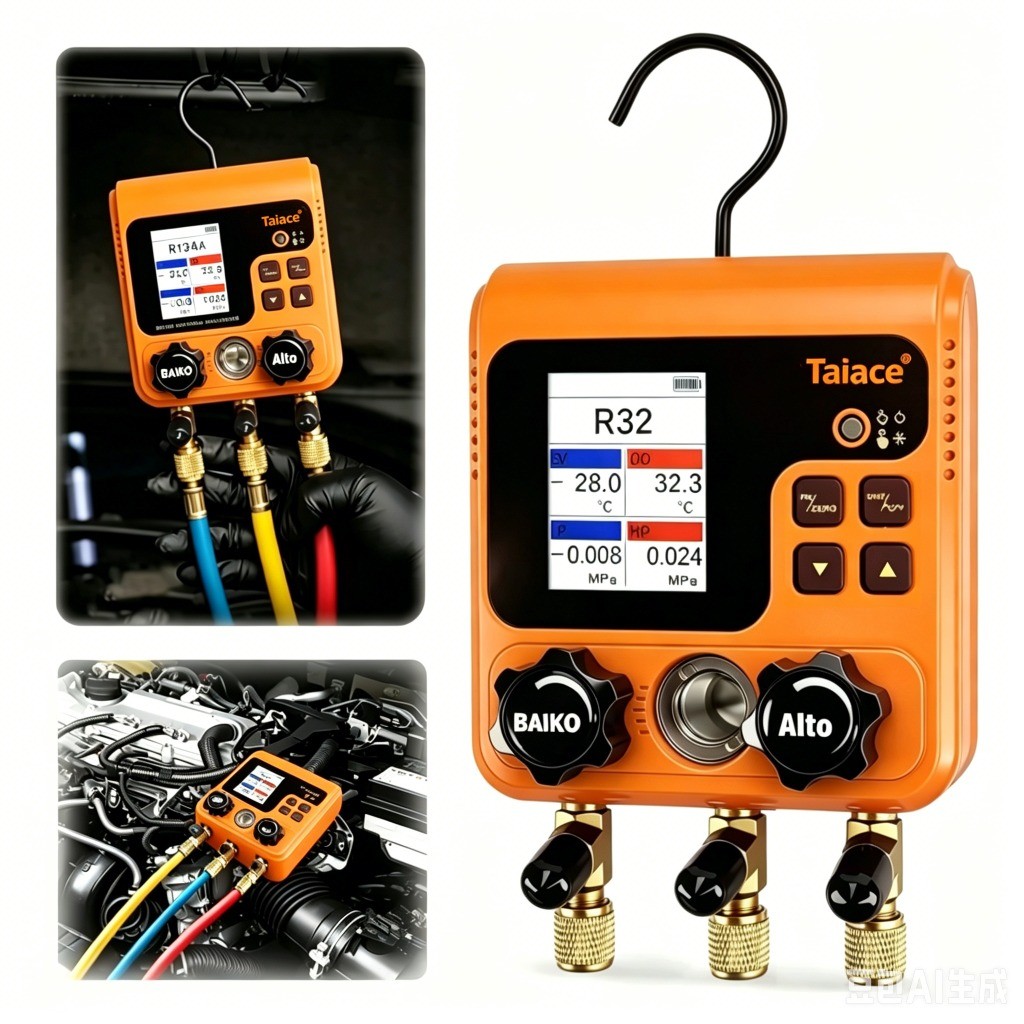 Manifold Digital Smart Traça HVAC - 92 Tipos para Ar Condicionado, Refrigeração e Split