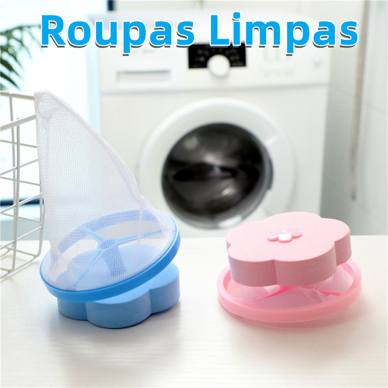 Kit 2 Filtro Cabelo Reutilizável Limpe a Máquina De Lavar Roupa Roupa Limpa Casa Promoção