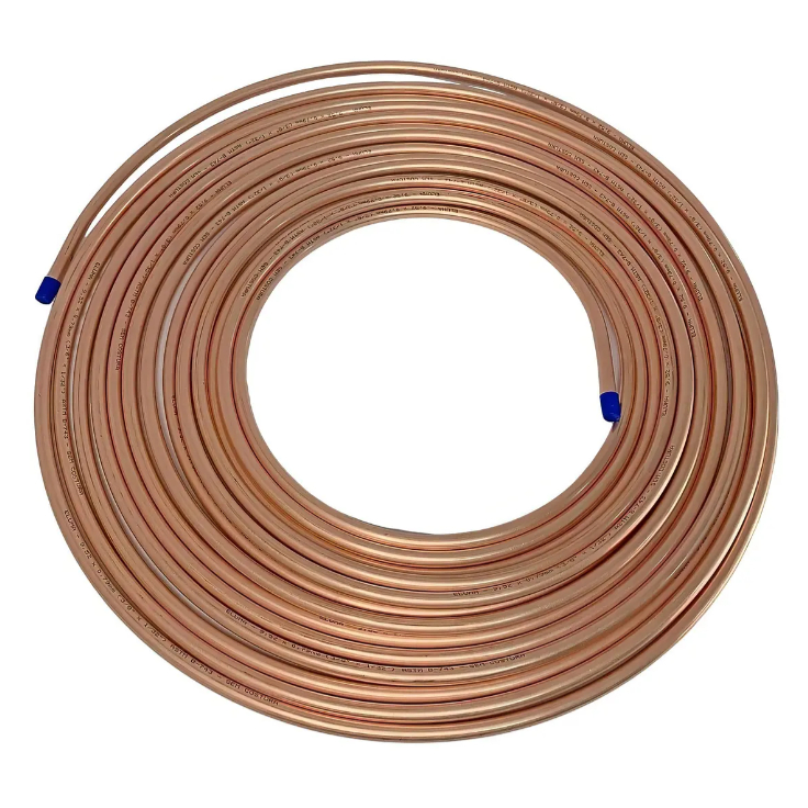 Tubo de Cobre Flexível 3/8 Rolo 15 Metros Eluma ou Termomecânica Ar Condicionado Split Refrigeração Tubo de Cobre Flexível 3/8 Rolo 15 Metros Eluma ou Termomecânica Ar Condicionado Split Refrigeração