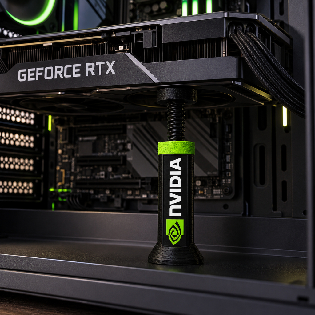 Suporte Ajustável Vertical Para Placa de Vídeo GPU PC Gamer NVIDIA Radeon Anti Sag
