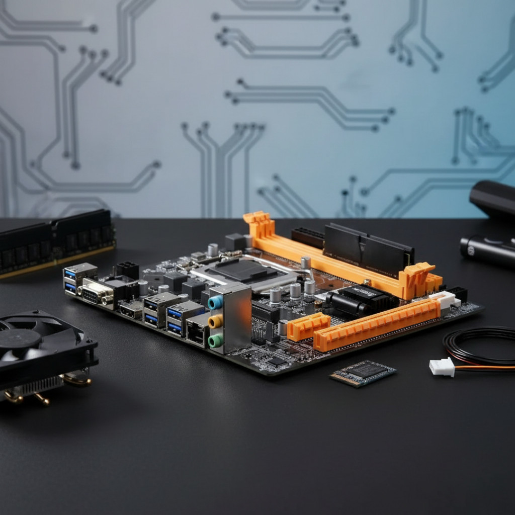 Placa Mãe BrazilPC H110M.2-STG LGA1151 DDR4 M.2 HDMI VGA USB 3.0 Micro ATX Intel 6ª e 7ª Geração