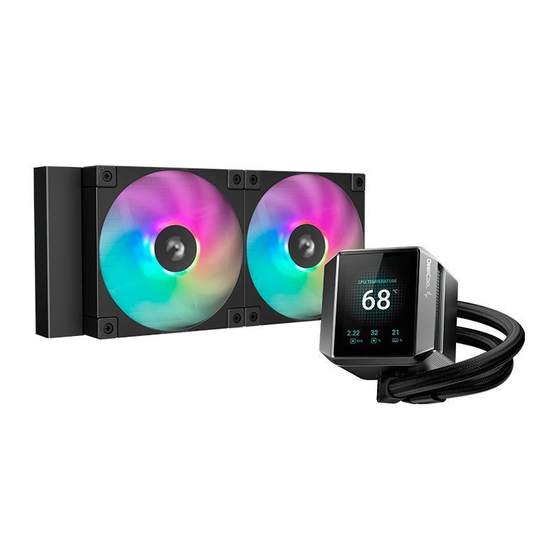 WATER COOLER DEEPCOOL ANTI-LEAK ARGB MYSTIQUE 240 PRETO